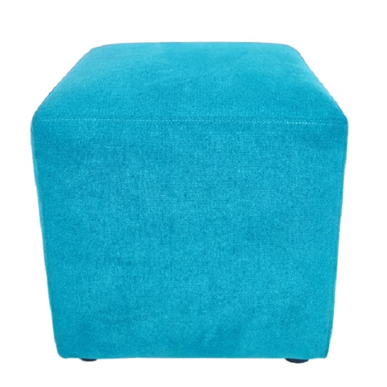 cube stool blue
