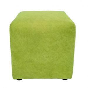 cube stool green