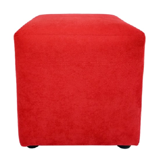 cube stool red