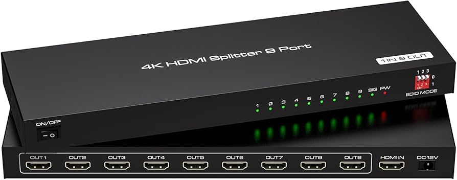 HDMI 1 in 9 Out Splitter